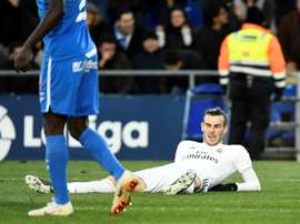 Bale é dúvida contra o Valladolid. AFP