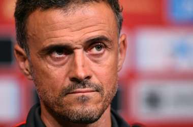 Luis Enrique y un once con varias incógnitas. AFP