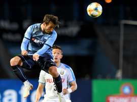 Sydney FCs le Fondre displayed his enduring predatory instincts to keep Shanghai SIPG at bay. AFP