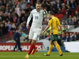 Vardy came on for Defoe to also score against Lithuania.