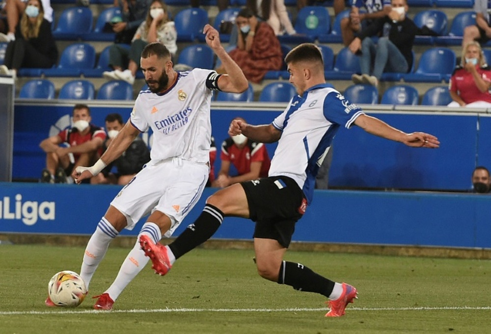 Karim Benzema ha rinnovato il contratto. AFP