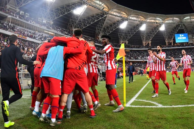 Atlético de Madrid é o finalista da Supercopa. AFP