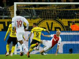 Alcacer was on target again for the German side. AFP