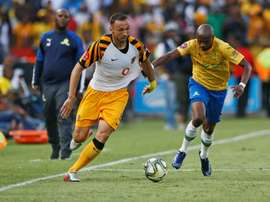 Nurkovic (L) netted in Kaizer Chiefs' win over Cape Town City. AFP