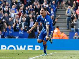 Ulloa celebrating a goal. AFP