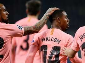 Malcom scored a vital goal for Barcelona. AFP