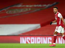 Aubameyang will once again be unavailable for the match away to Southampton. AFP