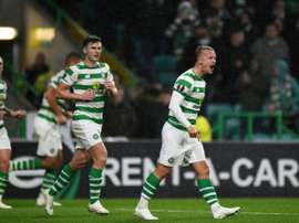 Griffiths pictured in the Europa League. AFP