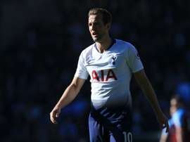 Harry Kane's second-half equaliser was not enough for Tottenham. AFP