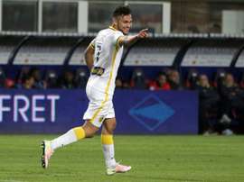 Born in Paris, Sofiane Boufal, pictured on April 16, 2016, came through the youth system at Angers and made his debut in the French second division at the age of 18 and the following season became a first team regular
