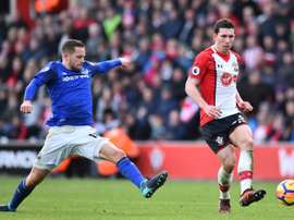 Pierre-Emerick Hojbjerg was fuming after the game. AFP