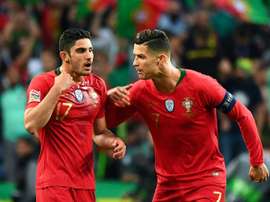 Guedes was his team's goalscorer which has now brought them a second title in three years. AFP