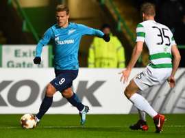 O Zenit foi sancionado pela UEFA. AFP