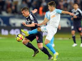 El Girondins venció 2-0 al Olympique de Marsella. AFP