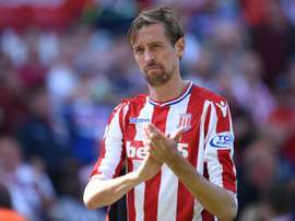Crouch ricorda un momento importante della sua carriera. AFP
