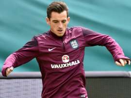 Everton defender Leighton Baines, pictured on June 3, 2014, faces a lengthy spell on the sidelines after injuring his ankle in training