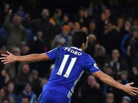 Pedro anotó un doblete para el Chelsea. AFP