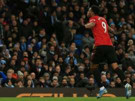 United win battle of Manchester to leave City 14 points off top. AFP