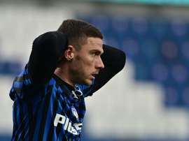 Robin Gosens had a goal ruled offside, Atalanta failed to score. AFP