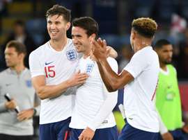 The English defence have proved to be extremely solid. AFP