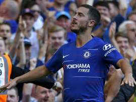A Hazard no le preocupa su futuro en absoluto. AFP