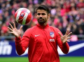 Diego Costa foi... Diego Costa. AFP