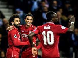 Mo Salah and Sadio Mané both scored twice. AFP