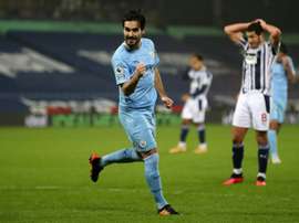 Ilkay Gundogan scored twice in Manchester Citys thrashing of West Brom. AFP