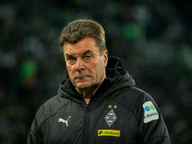 Hecking's spell at Gladbach is coming to an end. AFP