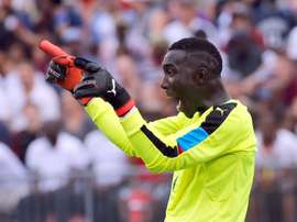 Ghana goalkeeper Richard Ofori defied Orlando Pirates. AFP