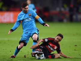 El testigo de lujo de la gran exhibición de Messi en la Champions. AFP