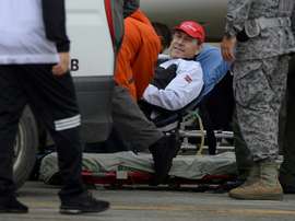 One of the crash's survivors has died playing football. AFP