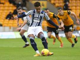 West Broms Matheus Pereira scored twice from the penalty spot against Wolves. AFP