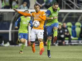 Dempsey scored in Seattle Sounders' 3-0 victory in the second leg against Houston Dynamo. AFP
