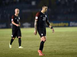 USAs Geoff Cameron leaves the field in dejection after being defeated by Guatemala 2-0 in a 2018 FIFA World Cup qualifying football match, in Guatemala City, on March 25, 2016