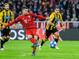 Lewandowski scored twice in Bayern's victory. AFP