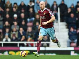 Former 'Irons' player has joined Villa for a short period. AFP