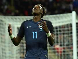 Tammy Abraham fue cedido al Aston Villa este verano. AFP