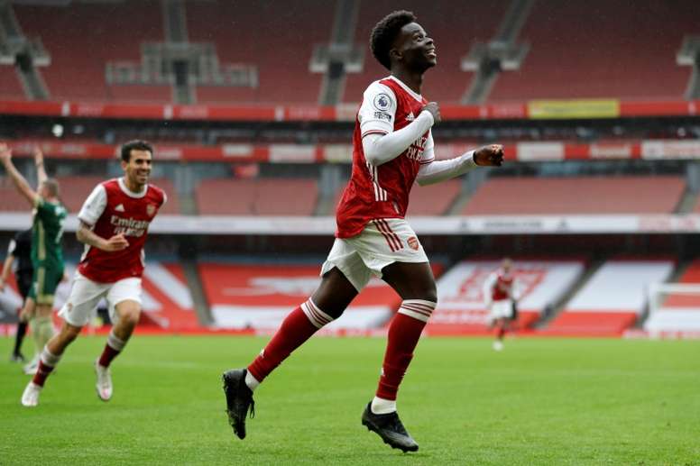 Arsenal S Saka Celebrates England Call With Goal In Win Over Blades Besoccer