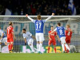 Vela scores farewell goal for Sociedad in Sevilla win. AFP