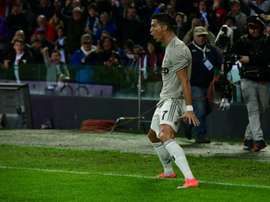 Cristiano Ronaldo scored on his return to the Juventus team. AFP