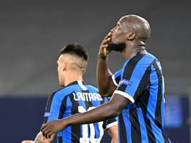 Lukaku helped Inter Milan progress to the Europa League quarter-finals. AFP