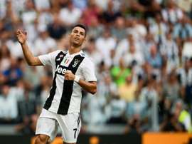 Cristiano Ronaldo is still waiting for his first Serie A goal. AFP