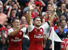 O defesa bósnio teve uma estreia incrível pelos 'gunners'. AFP