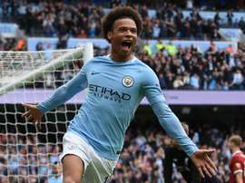 Sane is currently the fastest player in England's top flight. AFP