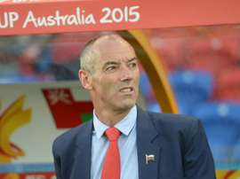 Paul Le Guen, alors entraîneur de la sélection d'Oman. AFP