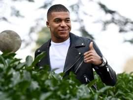 Le footballeur Kylian Mbappé à Clairefontaine-en-Yvelines. AFP