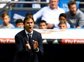 Julen Lopetegui lors de la défaite à domicile face à Levante. AFP
