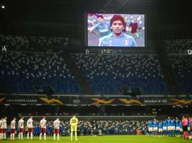 Napoli will change the name of their stadium in honour of Maradona. AFP