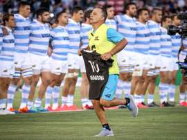 Diego Maradona, aux stades des hommages. AFP